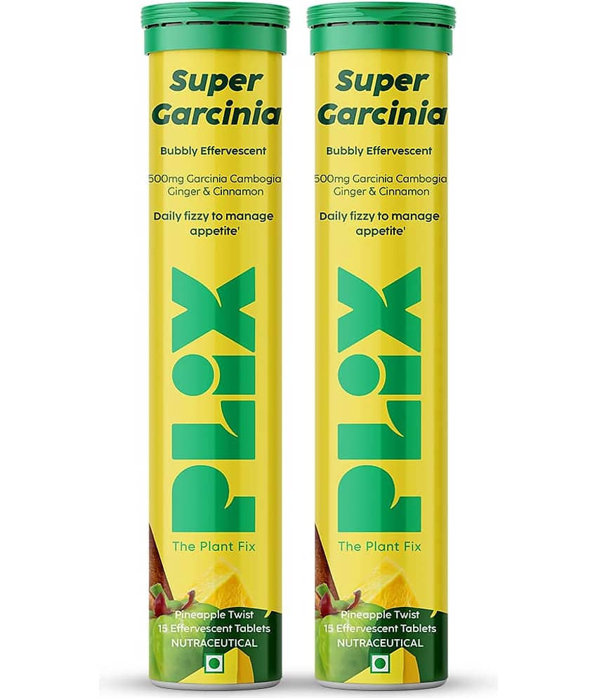 Plix Garcinia Cambogia Tablets For Weight Loss with ayurvedic herbs Ginger & Cinnamon(2 x 190 g)