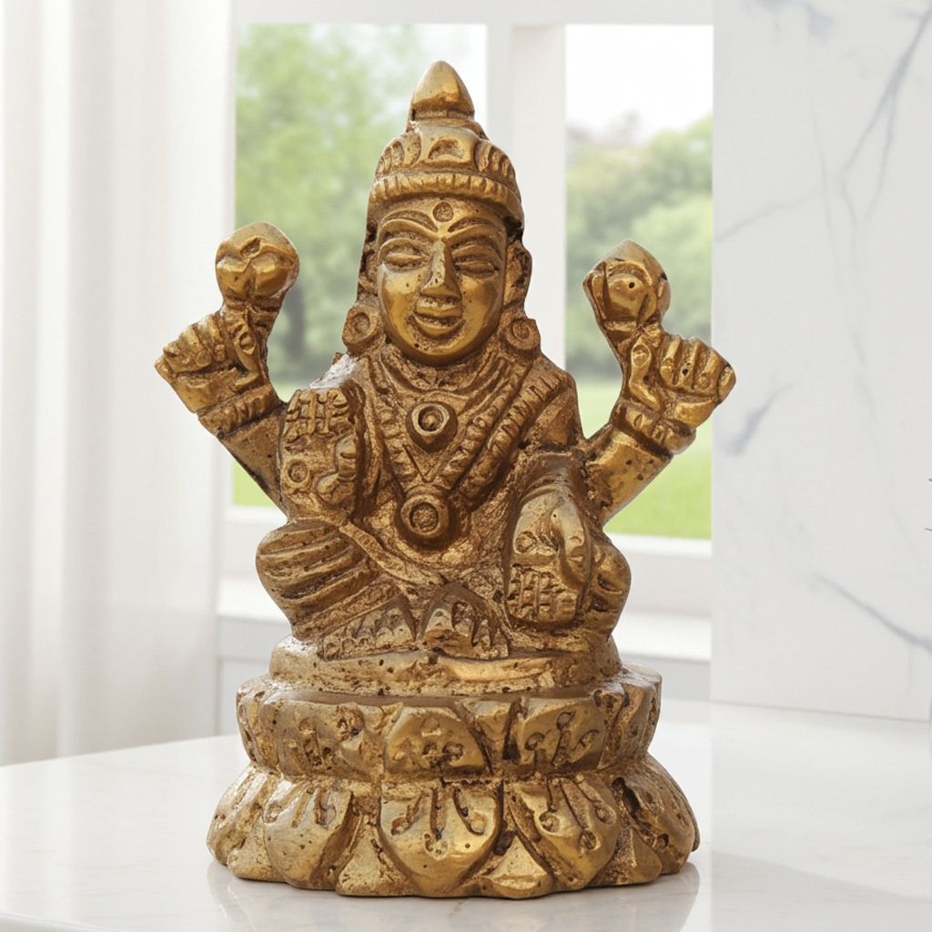 Brass Showpiece Laxmi Ji (BSMAS1003 L)