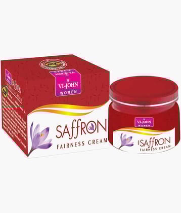 VI-JOHN Saffron Advance Skin Fairness & Brightening Enriched With Vitamin E 50g Pack of 5