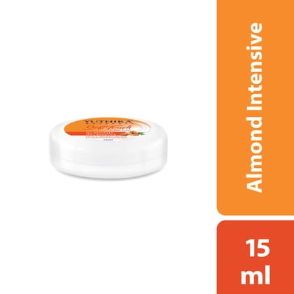 Yuthika Almond Intensive Light Moisturizer Cream 15ml Pack of 24, Non Sticky, Instant Hydration, Deep Nourishment