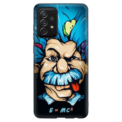 Funny Face Art 2 Samsung A72 Premium Embossed Mobile cover