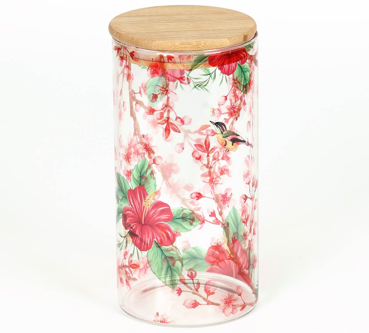 Perching Floral Paradise Glass Jars 1400 Ml