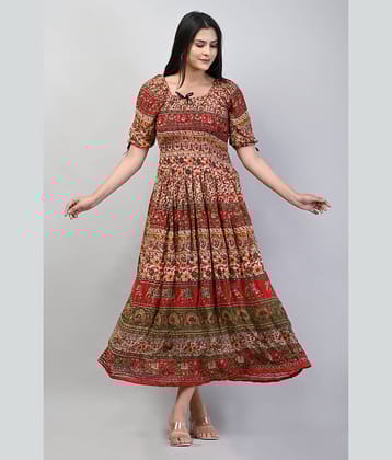 Frionkandy - Multi Color Rayon Women's Gown ( Pack of 1 )