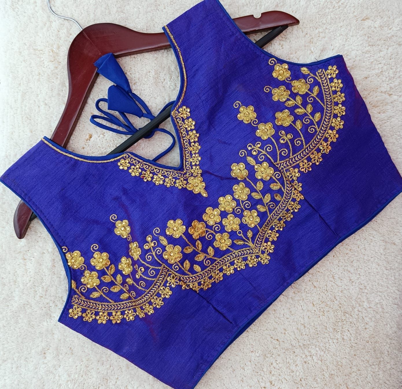 Choli Phantom silk heavy embroidery work ready made blouse-Red