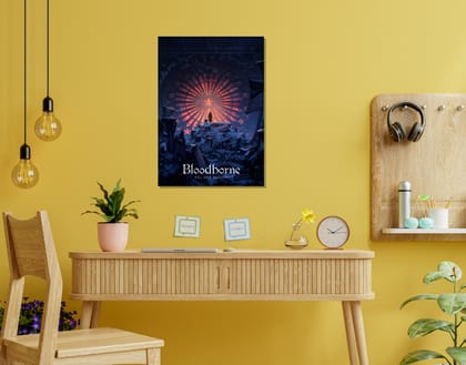 "BLOODBORNE: THE OLD HUNTERS: DARK DYNASTY"- Shiny & Sturdy Metallic Poster  Art That Pops & Sticks (Literally!)-A3