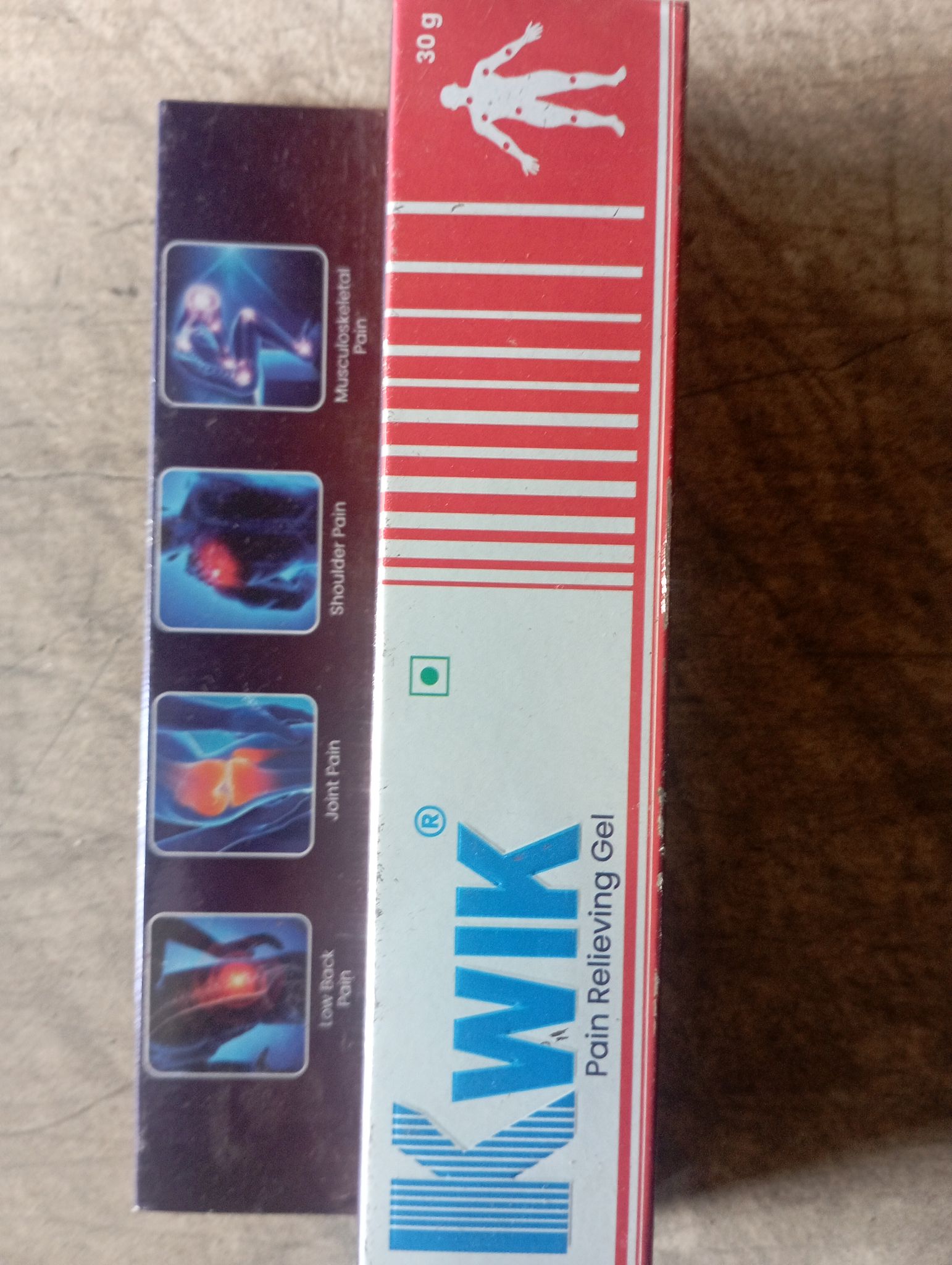 Kwik pain relieving gel 