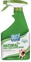 Natural Flea Tick & Mite Spray 500ml Natural Flea Tick & Mite Spray 500ml