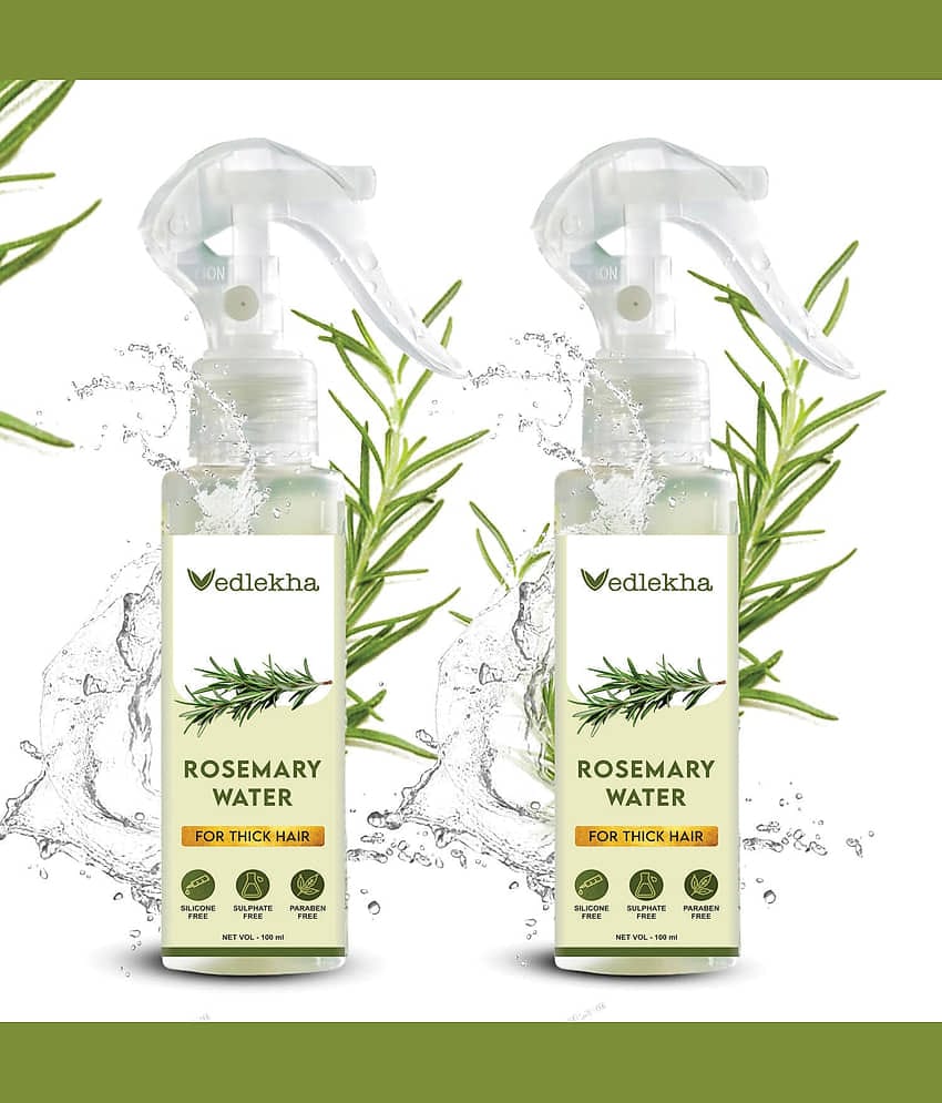 Vedlekha Rosemary Water Hair Spray For Hair Growth Hair Fall Hair Sprays 200 mL Pack of 2