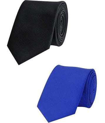 Greyon Black and Blue Neck Tie - Set of 2
