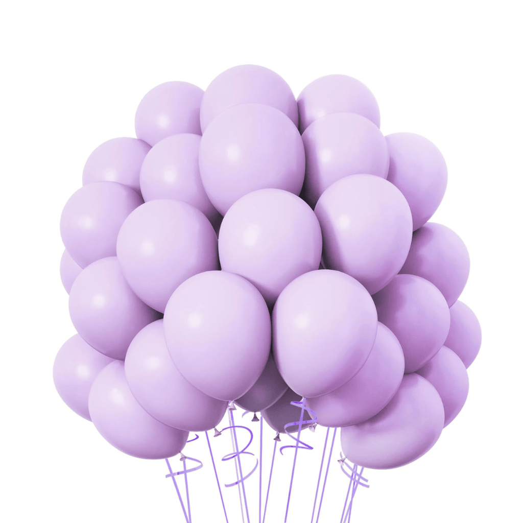 Macaron Pastel Purple Premium Latex Balloons 10" - 50PC - Party and Festive Needs | Buy online on ZillyBuy