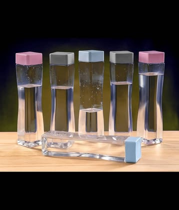 2Mech Concave bottle set of 6 for fridge,kitchen,office Multicolour Plastic Fridge Water Bottle 850 mL ( 6 )