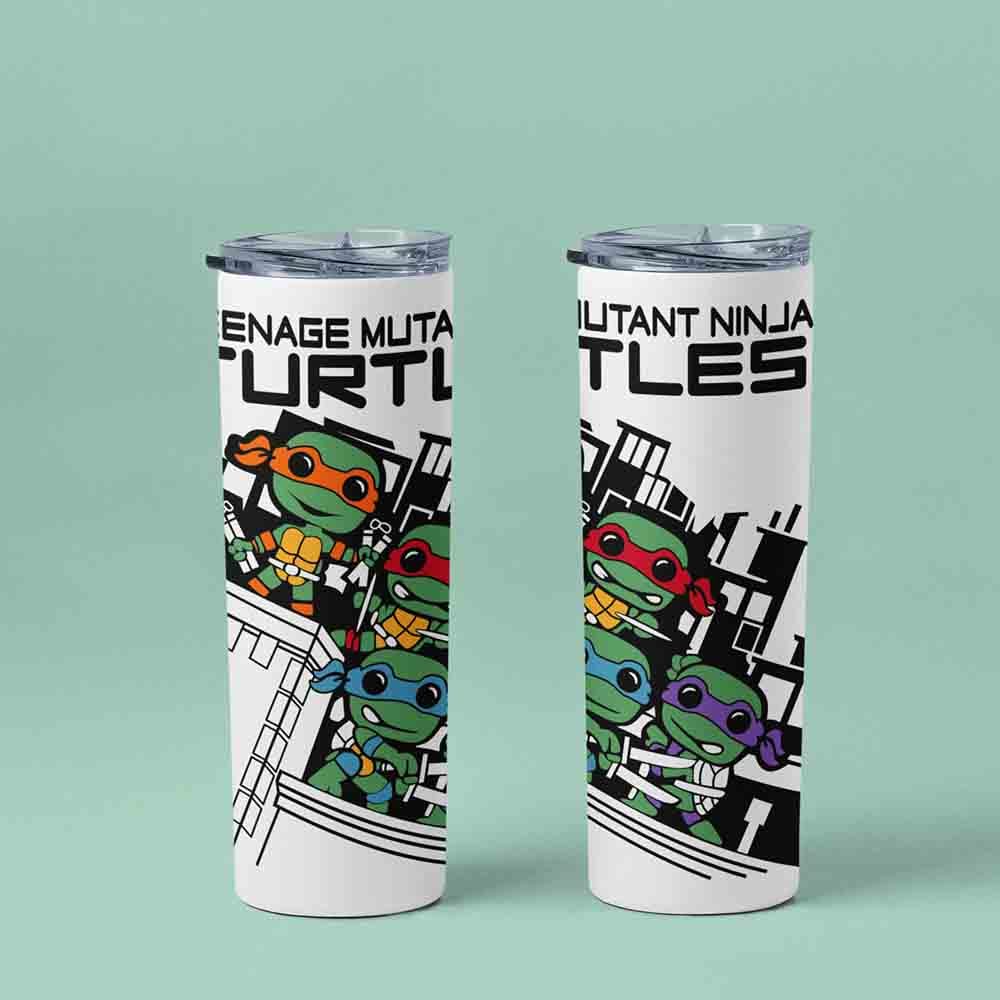 TMNT Cute Stainless Steel Metal Tumbler