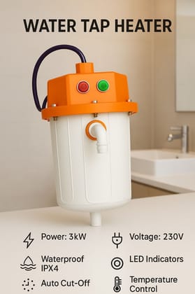 SPARKWORLD Instant Water Tap Heater | Colour: Indian SPARKWORLD Instant Water Tap Heater | Colour: Indian