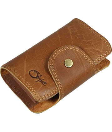 Style 98 Tan Pure Leather Card Holder Wallet