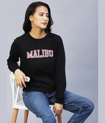 Rigo Cotton Black Non Hooded Sweatshirt