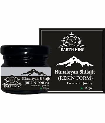 EARTH KING Himalayan Shilajit Resin for Men & Women - 20Gm (Pack of 1)