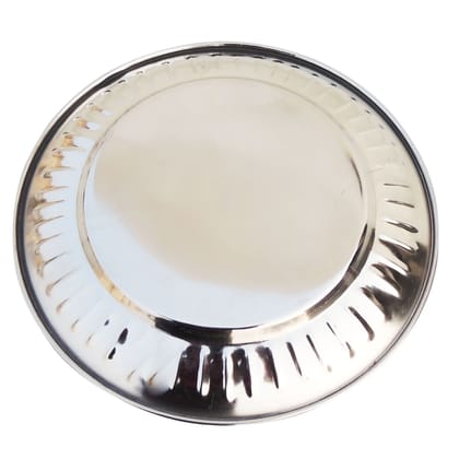 Stainless Steel Dinner Plate Lining Quarter Plate (SMAS081 A)