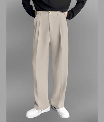 FTX Loose Pleated Men's Formal Trouser - Black ( Pack of 1 )