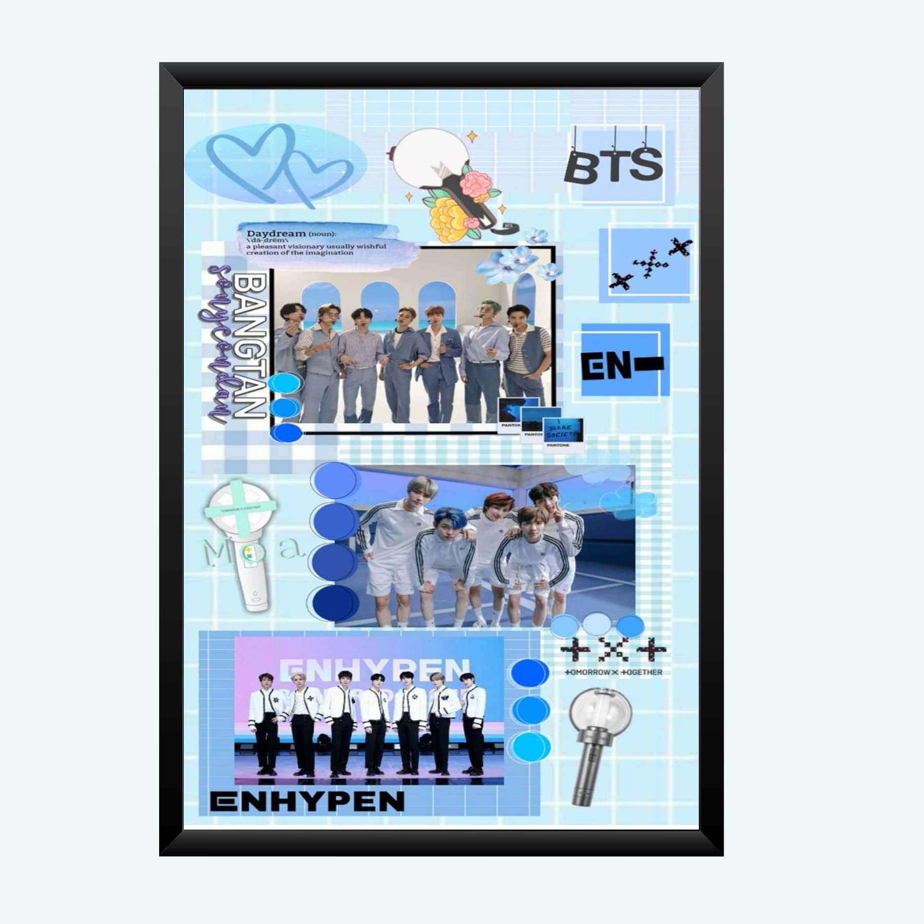 Nokkes Bts Army Bangtan Boy V suga J-Hope Jungkook Jin Jimin Rm 8X12 Inch Size Photo Frame Photo Home Office_bts1_63