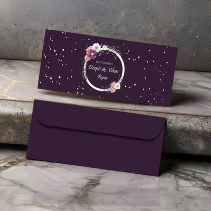 Personalised Money Envelopes - Purple Reef - Set of 20