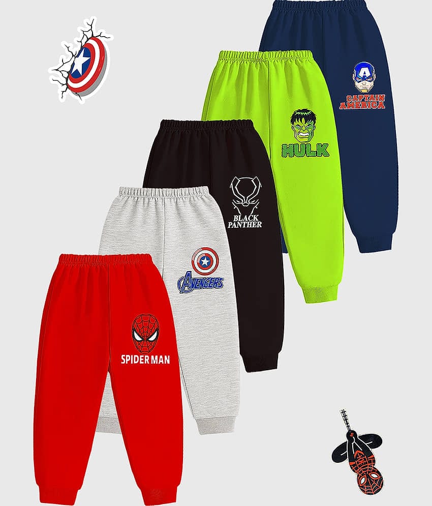 Kuchipoo Pack of 5 Boys Cotton Blend Trackpant ( Multicolor 13 )