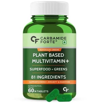 Carbamide Forte Plant Based Multivitamin for Men & Women  | 60 Veg Tablets