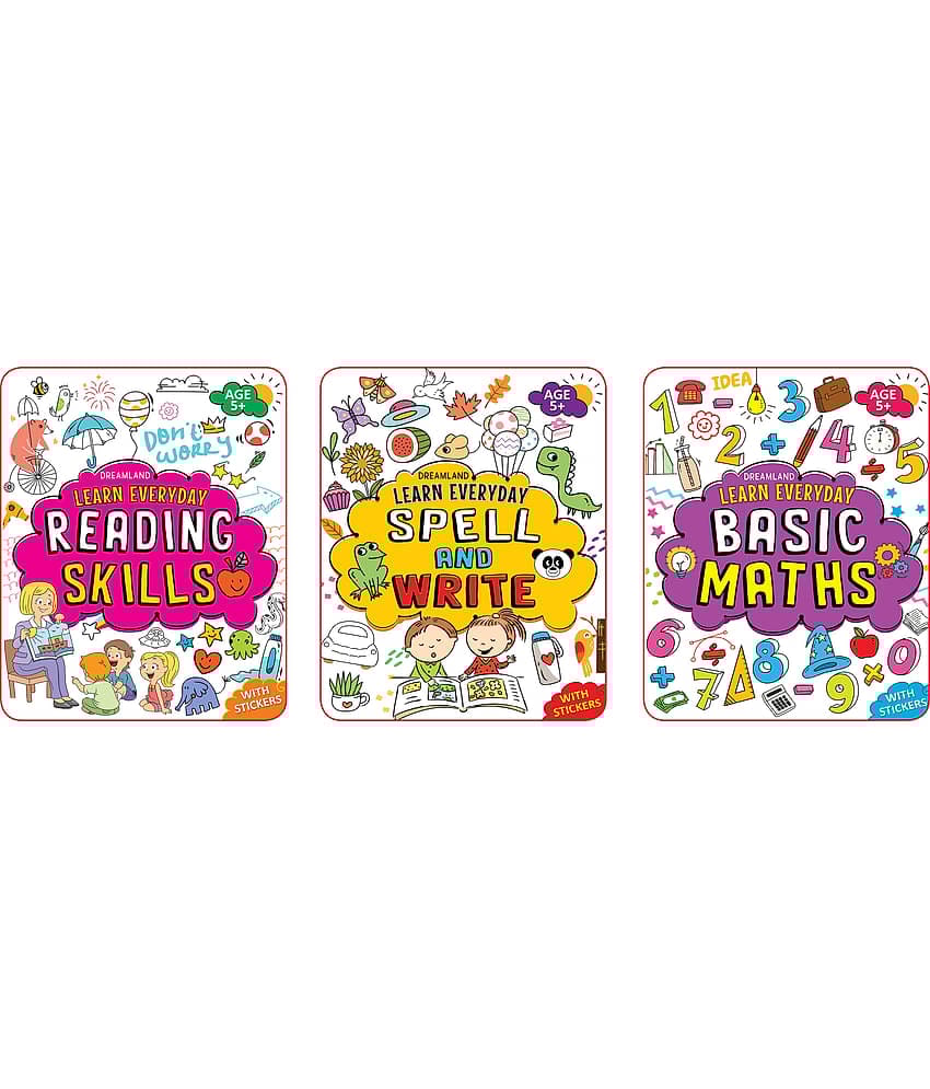 Learn Everyday 3 Books Pack for Children Age 5+