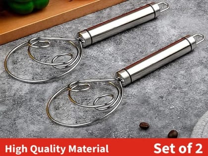 Pulseaura Multicolor Stainless Steel Whisk Set & Pizza Cutter Combo (2 Pack) Pulseaura Multicolor Stainless Steel Whisk Set & Pizza Cutter Combo (2 Pack)