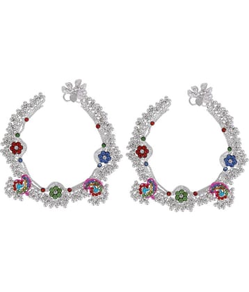 Charms Silver Anklets ( Pack of 1 )