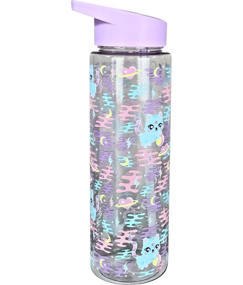 Smily  kiddos - Sipper Bottle 750 ml - Kitty Theme Black Water Bottle 750 mL ( Set of 1 )