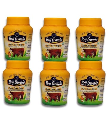 BRIJ GWALA Made Traditionally from Curd  Ghee for Better Digestion and Immunity Ghee 200 mL Pack of 6