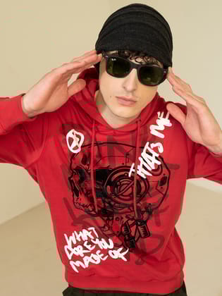 Punk THATS-ME Red Sweatshirt-S / Red / THAT'S-ME