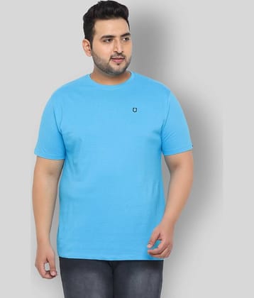 Urbano Plus - Blue Cotton Regular Fit Men's T-Shirt ( Pack of 1 )