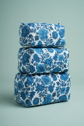 IndiGoa Vibes Quilted Pouches (Set of 3)