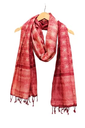 Tisser Kosa (Tussar) Silk Dupatta With Shibori Work