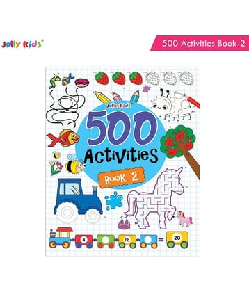 Jolly Kids Fun and Learn 500 Activities Book 2|Ages 3 - 8 years Thinking Skills Activities Books - Learning Counting, Spelling, Solve Puzzle Activities