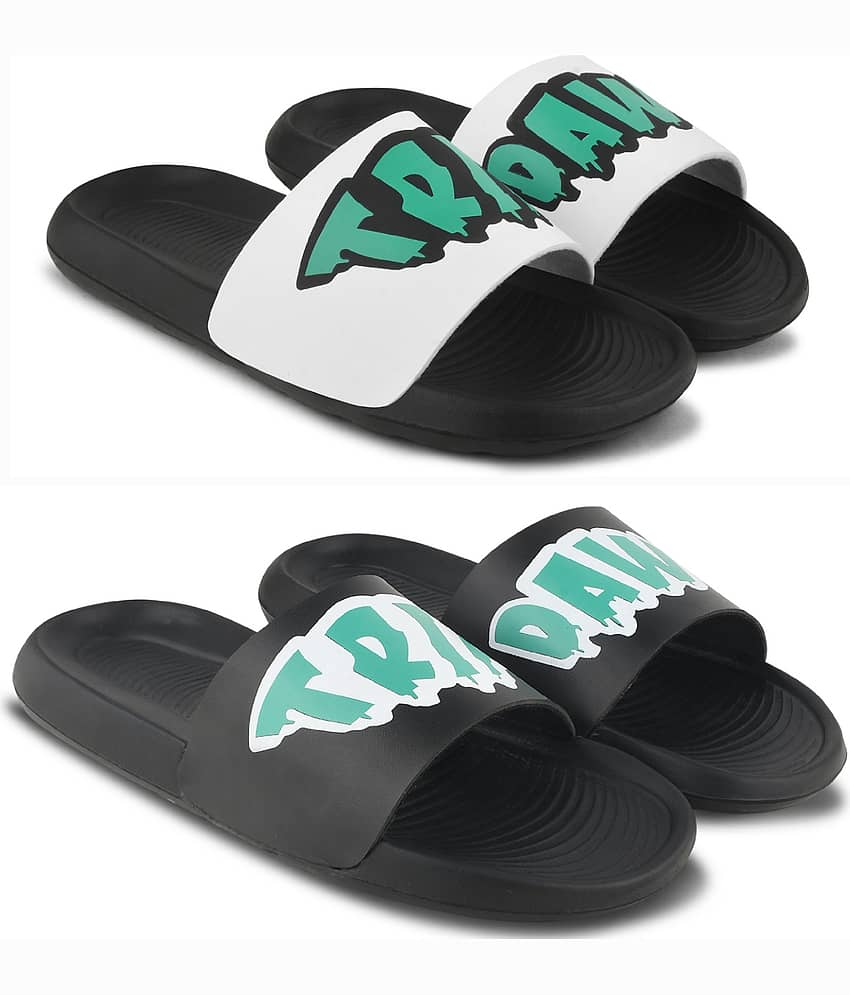 PERY PAO Multi Color Men's Combo Slipper