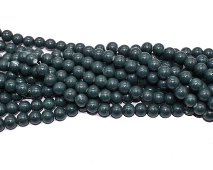 DarkSlateGray Round Painted Glass Beads For Jewelry Making , 10 MM , (BWGB-315) Sold By Per String of Approx 80 Pcs-Per String of Approx 80 PCS (120 Gram) / DarkSlateGray / 10 MM