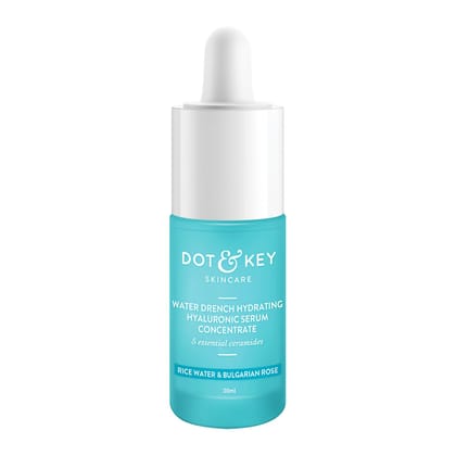 Dot & Key Hydrating Hyaluronic Acid Serum With Vitamin C + E | For Plump, Glowing Skin | Face Serum for Dry Skin, Oily & Normal Skin | With Ceramide & Acai Berry | 30ml Dot & Key Hydrating Hyaluronic Acid Serum With Vitamin C + E | For Plump, Glowing Ski