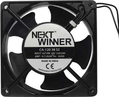 Smps Ac Fan (4Inch) 10.16cm | Dust Filter Guard | Dustproof and Easy Installation for DIY Cooling Ventilation Exhaust Projects (Black)