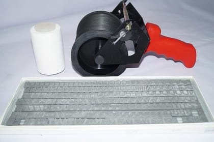 dinojames Rolling Batch Handy Coder | 8mm Letter Size | Manual Coding Machine | Up to 6 Lines | for Carton, Bag & Pouch Printing dinojames Rolling Batch Handy Coder | 8mm Letter Size | Manual Coding Machine | Up to 6 Lines | for Carton, Bag & Pouch Print