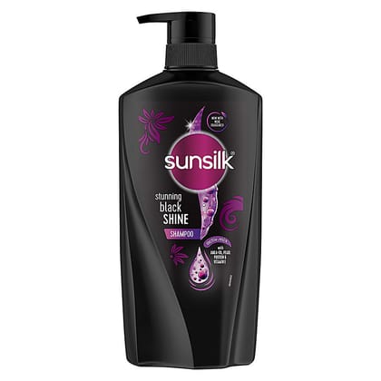 Sunsilk Co Creations By Jawed Stunning Black Shine Shampoo, 650 ml