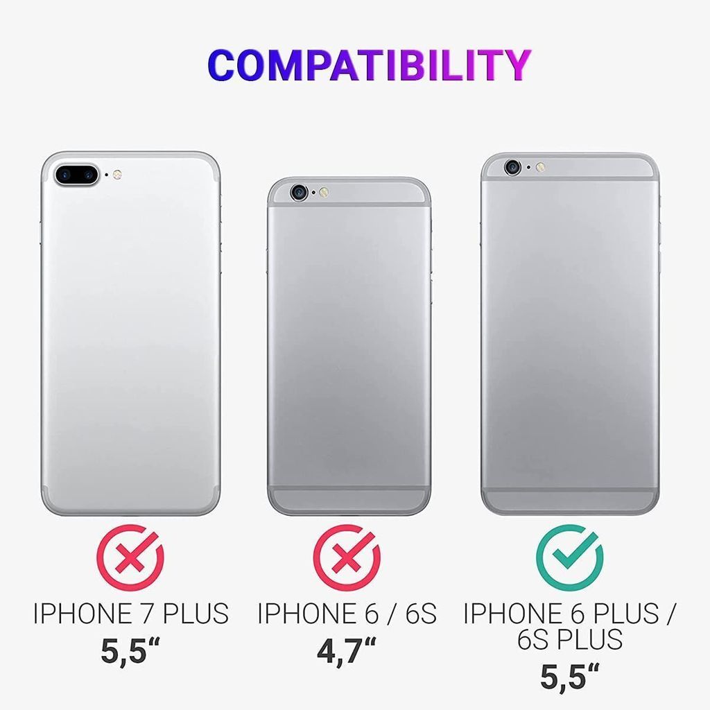 LIRAMARK Liquid Silicone Soft Back Cover Case for Apple iPhone 7 Plus / 8 Plus