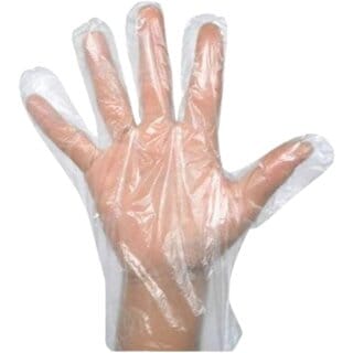 Plastic Transparent Hand Gloves - Hand Protection  Hygiene (100 Pcs)