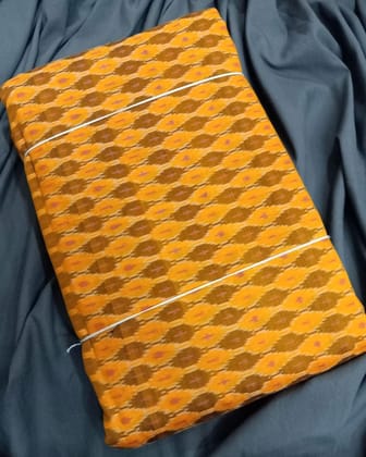 IKKAT SICO YELLOW COLOR FABRIC