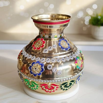 Brass Matka Kalash , 10 Liter (ZMAS209 C)