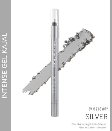 Swiss Beauty Kajal Pencil Silver, 2g
