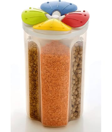THRIFTKART Grocery Containers Plastic Transparent Multi-Purpose Container ( Set of 1 )