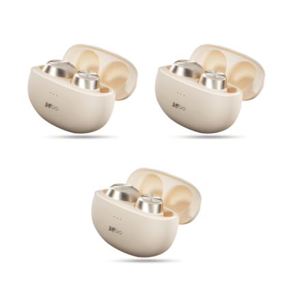 Walta Elite Dome 131 in-Ear TWS Earbuds, BTv5.3, Gaming Earbuds Upto 40 Hrs Playback,IPX5 Rating,ENC,Type-C, (Beige)- Pack of 3