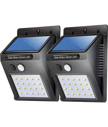 ZESTRUM 3W Solar Outdoor Wall Light ( Pack of 2 )